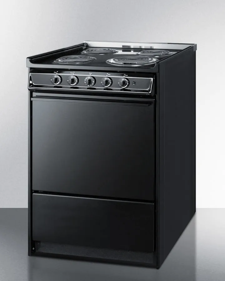 Summit TEM610CR 24" Wide Electric Coil Range