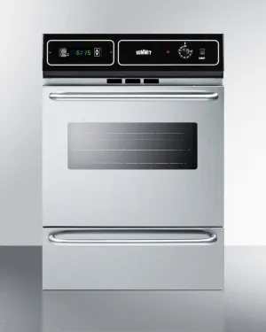 Summit TEM721BKW 24" Wide Electric Wall Oven Single Wall Ovens electric wall oven with convection