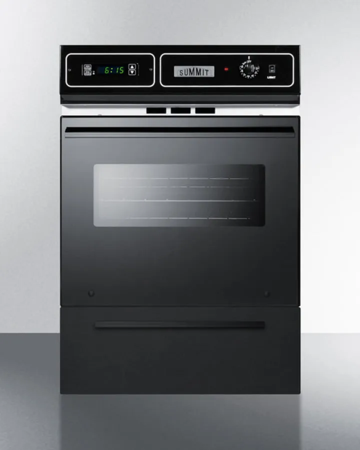 Summit TEM721DK 24" Wide Electric Wall Oven Single Wall Ovens electric wall oven with convection