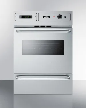 Summit TEM788BKW 24" Wide Electric Wall Oven Single Wall Ovens electric wall oven with convection