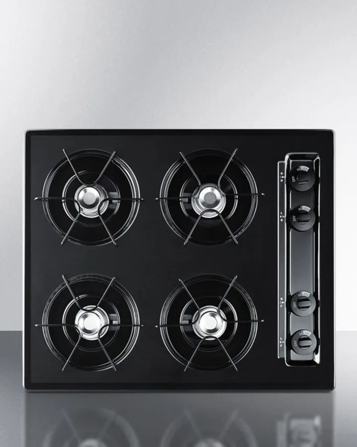 Summit TNL03P 24" Wide 4-Burner Gas Cooktop Gas 4 burner gas range for kitchen