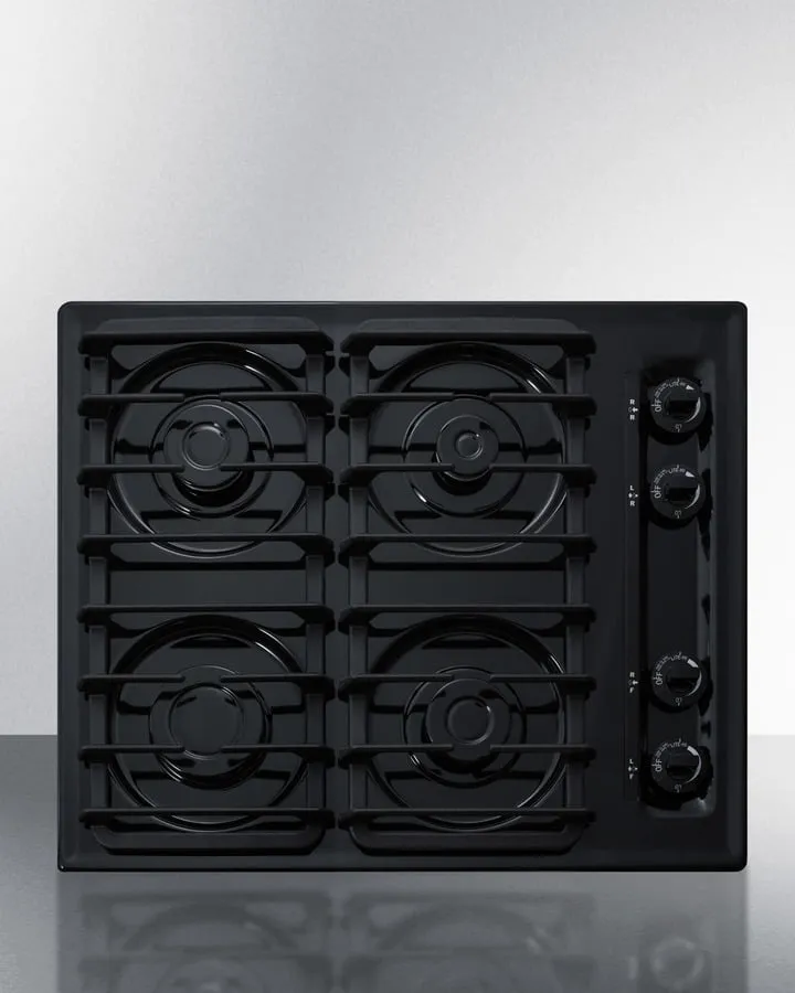Summit TTL033S 24" Wide 4-Burner Gas Cooktop Gas 4 burner gas range for kitchen