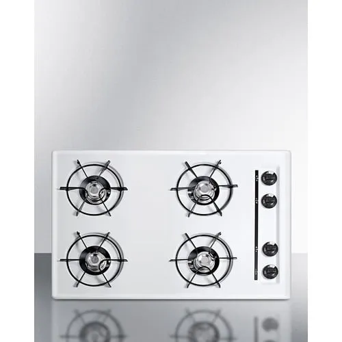 Summit WNL053 30" Wide 4-Burner Gas Cooktop Gas 4 burner gas range for kitchen