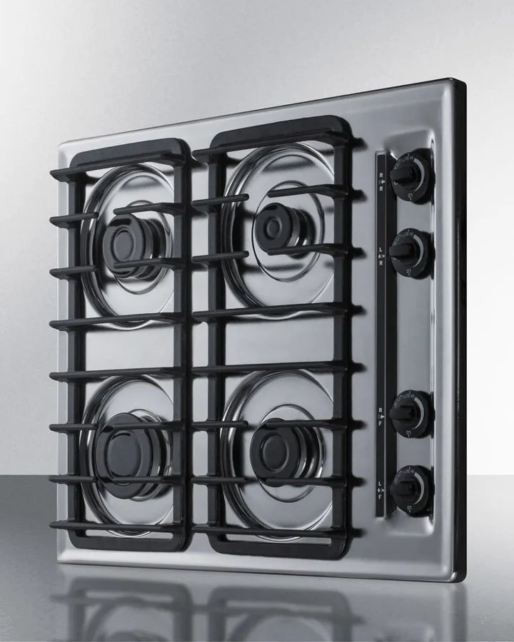 Summit ZTL033S 24" Wide 4-Burner Gas Cooktop