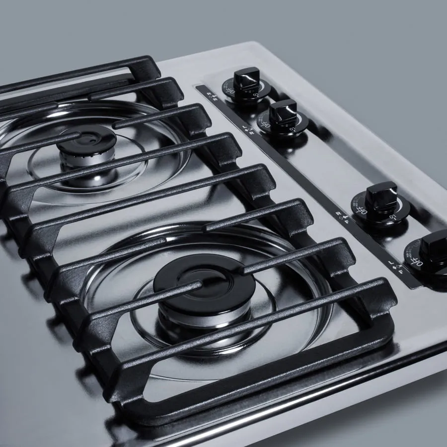 Summit ZTL033S 24" Wide 4-Burner Gas Cooktop