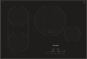 Thermador CET305TB 30-Inch Masterpiece Touch Control Electric Cooktop, Black, Frameless Electric electric stove with convection oven
