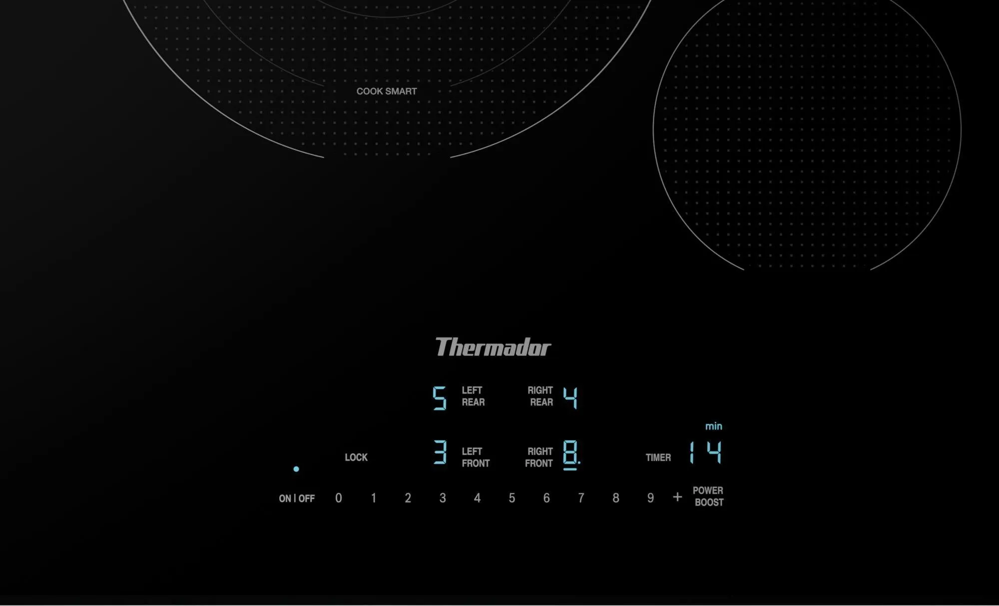 Thermador CET305YB Touch Control Electric Cooktop 30'' Black, Surface Mount Without Frame Cet305Yb
