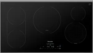Thermador CET366YB Touch Control Electric Cooktop 36'' Black, Surface Mount With Frame Cet366Yb Electric electric stove with convection oven