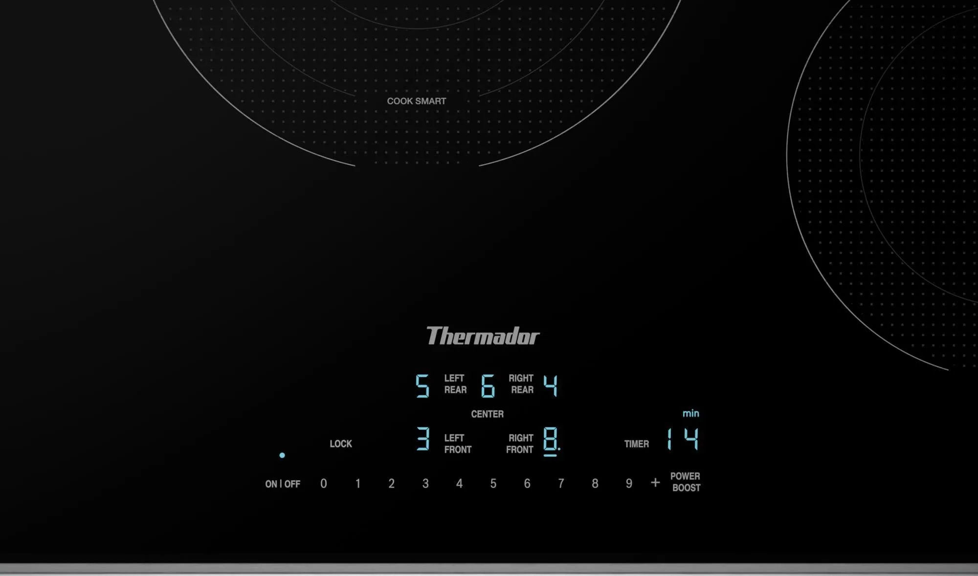 Thermador CET366YB Touch Control Electric Cooktop 36'' Black, Surface Mount With Frame Cet366Yb