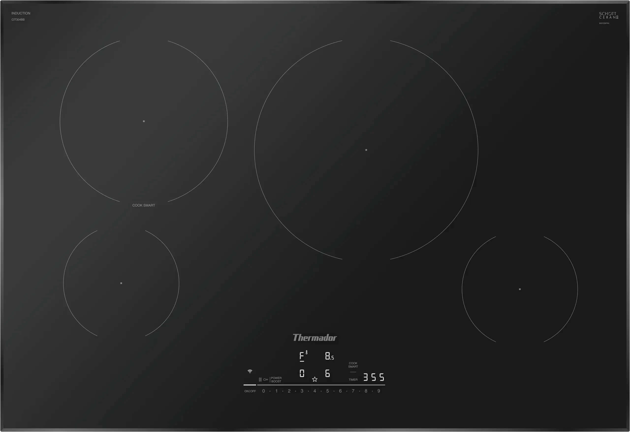 Thermador CIT304BB Heritage Induction Cooktop 30'' Black, Without Frame Cooktops ceramic electric cooktops