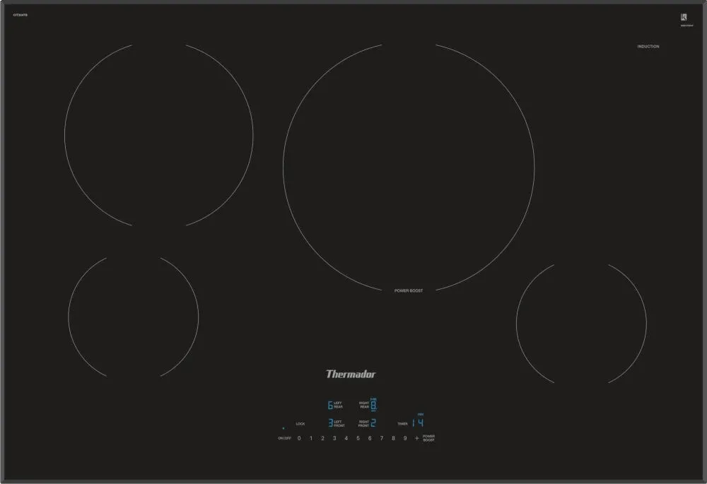 Thermador CIT304TB 30-Inch Masterpiece Induction Cooktop, Black, Frameless Electric electric stove with convection oven