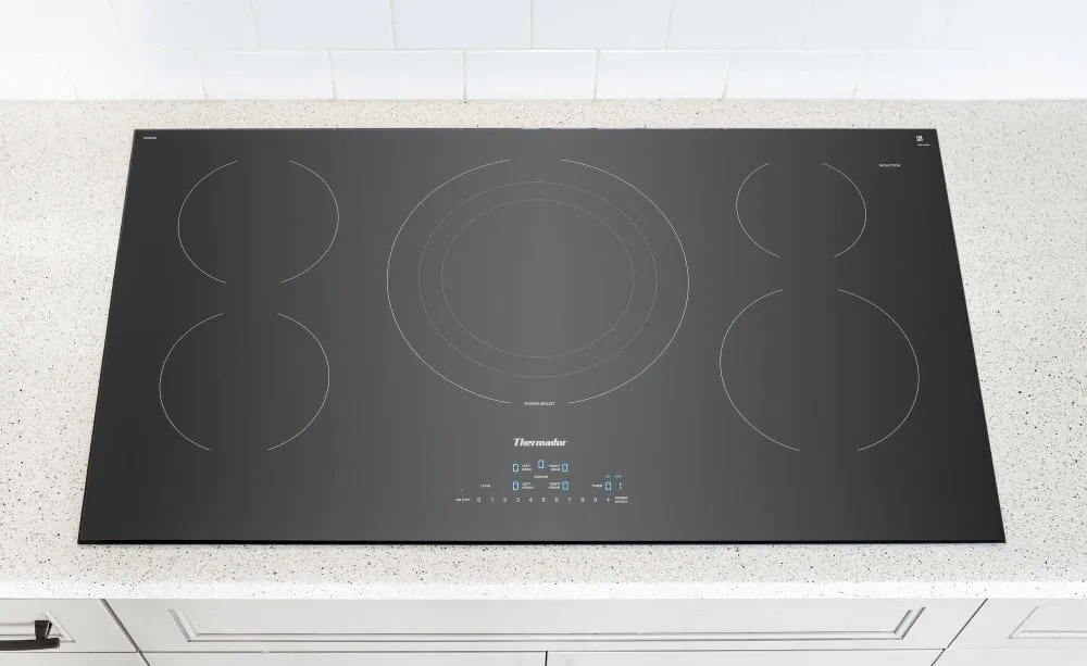 Thermador CIT365TB 36-Inch Masterpiece Induction Cooktop, Black, Frameless