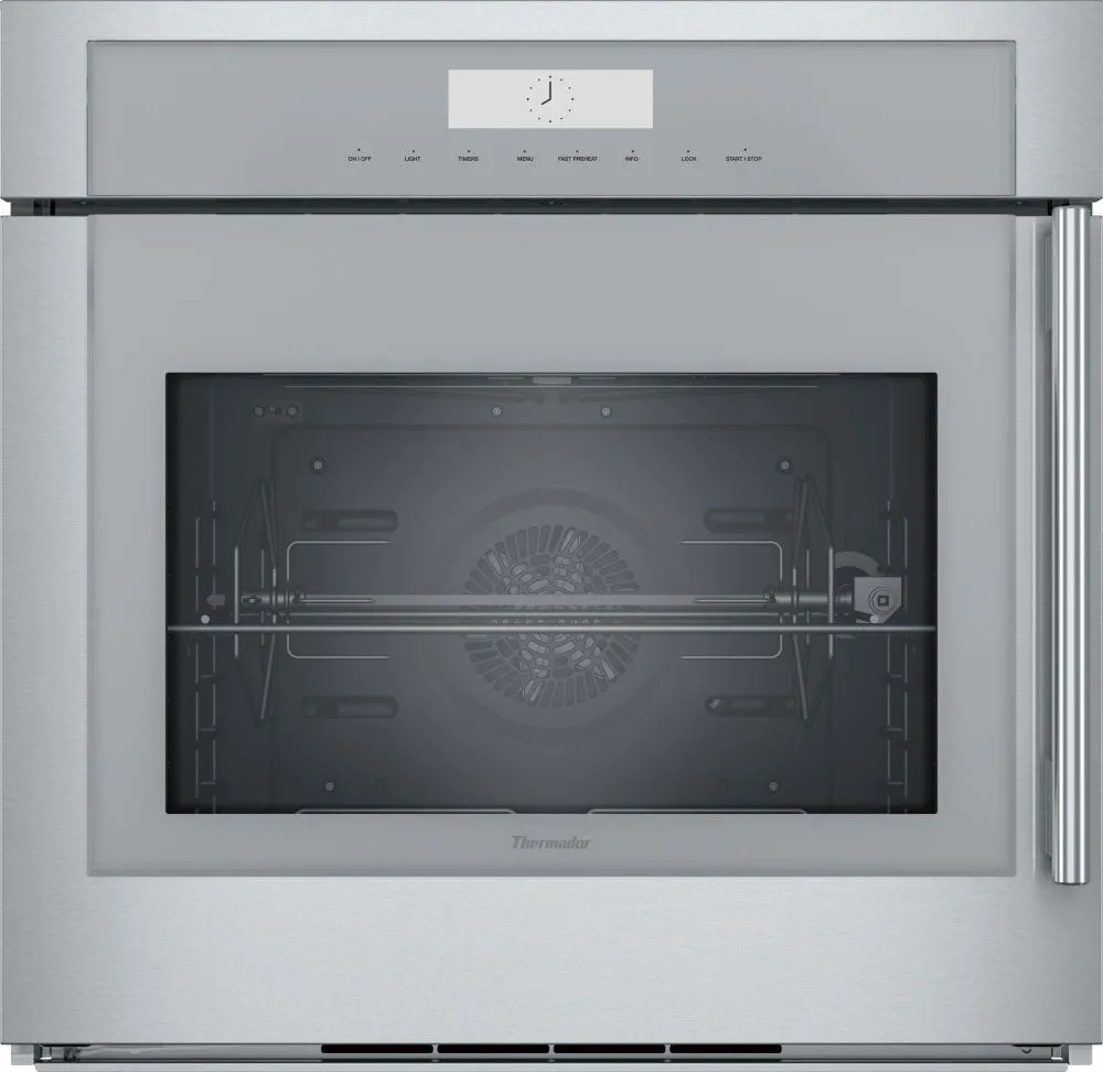 Thermador MED301LWS 30-Inch Masterpiece Single Built-In Oven With Left Side Opening Door Single Wall Ovens electric wall oven with convection