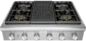 Thermador PCG364WL 36-Inch Professional Rangetop Gas 4 burner gas range for kitchen
