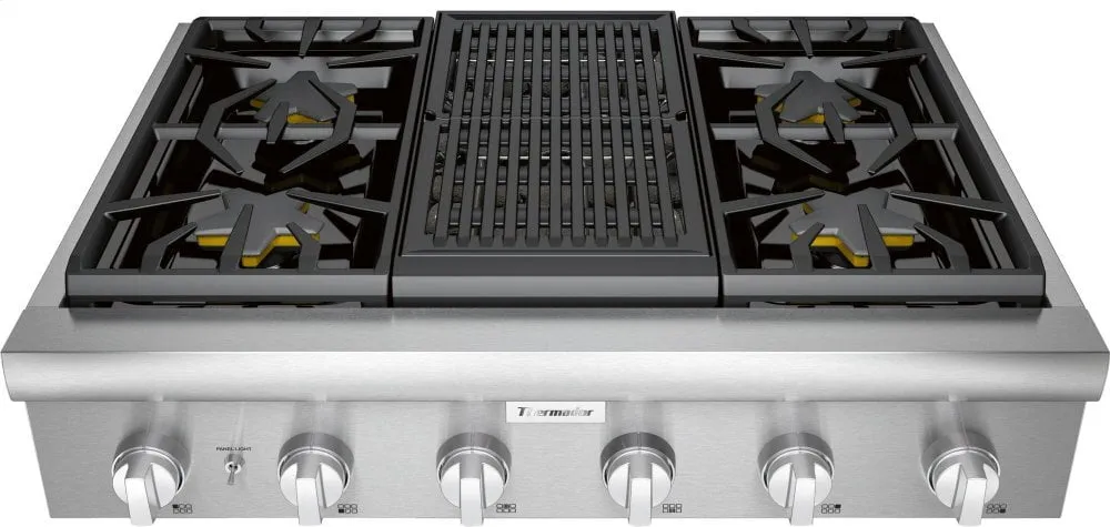 Thermador PCG364WL 36-Inch Professional Rangetop Gas 4 burner gas range for kitchen