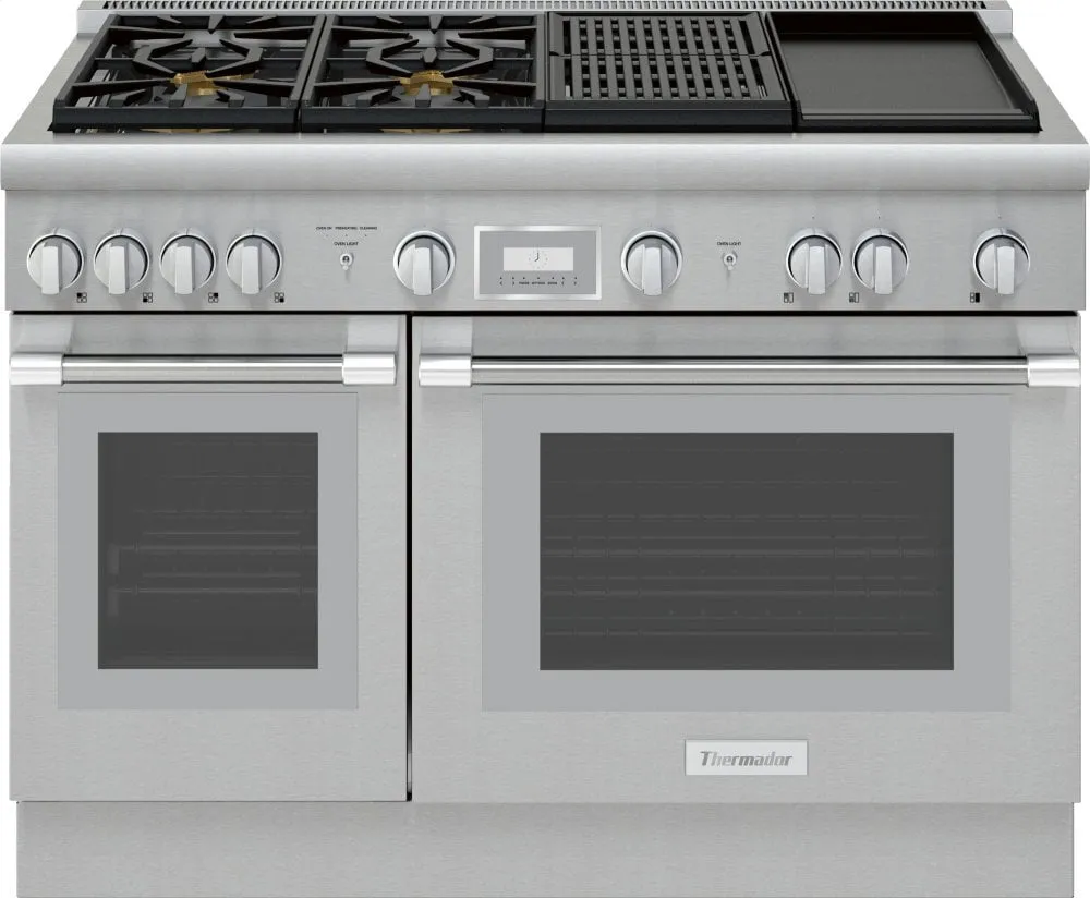 Thermador PRD484WCHU 48-Inch Pro Harmony Standard Depth Dual Fuel Range Professional Ranges 6 burner professional gas range