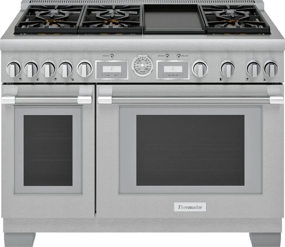 Thermador PRD486WDGU 48-Inch Pro Grand Commercial Depth Dual Fuel Range Professional Ranges commercial oven for home kitchen
