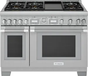 Thermador PRD486WDGU 48-Inch Pro Grand Commercial Depth Dual Fuel Range Professional Ranges commercial oven for home kitchen
