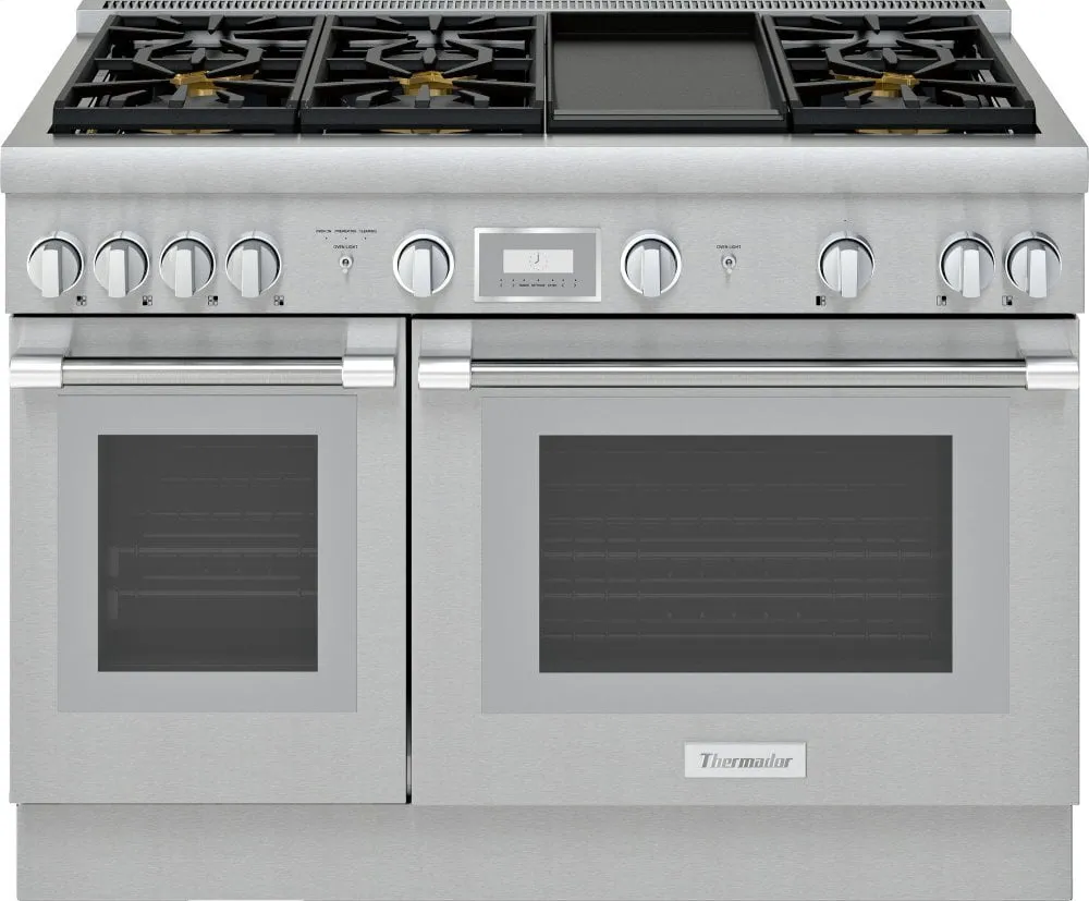 Thermador PRD486WDHU 48-Inch Pro Harmony Standard Depth Dual Fuel Range Professional Ranges commercial oven for home kitchen