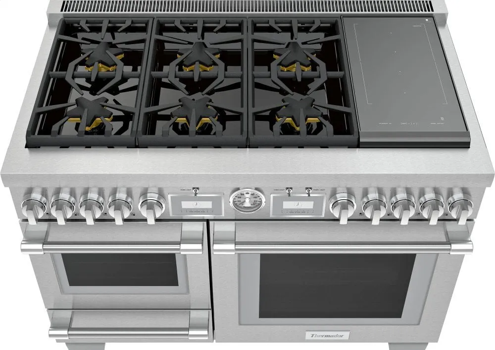 Thermador PRD48WISGU 48-Inch Pro Grand Commercial Depth Dual Fuel Steam Range