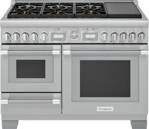 Thermador PRD48WISGU 48-Inch Pro Grand Commercial Depth Dual Fuel Steam Range Professional Ranges commercial oven for home kitchen