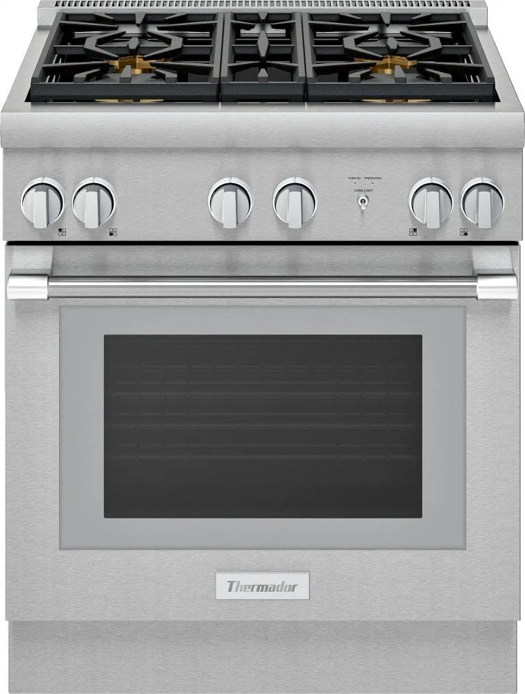 Thermador PRG304WH 30-Inch Pro Harmony Standard Depth Gas Range Prg304Wh Professional Ranges commercial oven for home kitchen