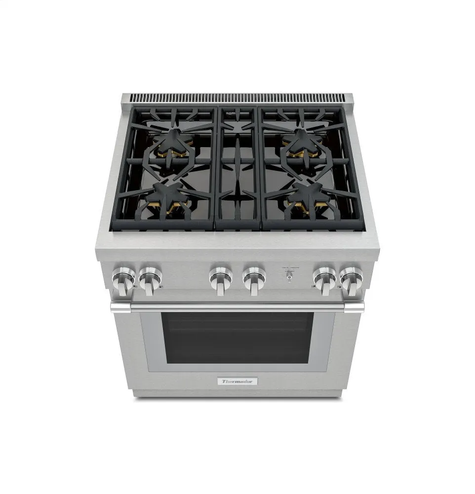 Thermador PRG304WH 30-Inch Pro Harmony Standard Depth Gas Range Prg304Wh