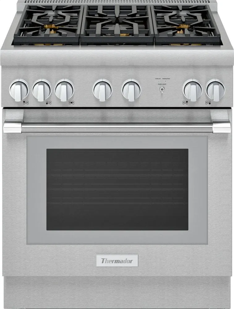 Thermador PRG305WH 30-Inch Pro Harmony Standard Depth Gas Range Professional Ranges 6 burner professional gas range