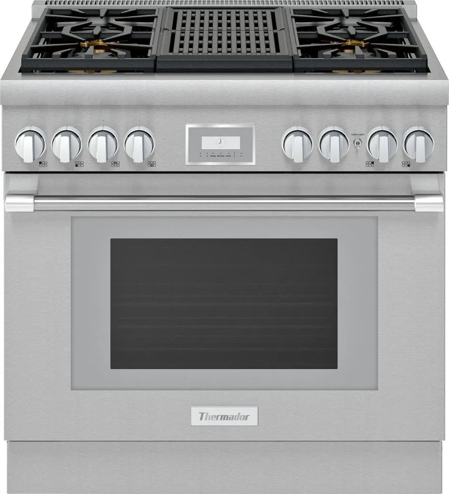 Thermador PRG364WLH 36-Inch Pro Harmony Standard Depth Gas Range Professional Ranges 6 burner professional gas range