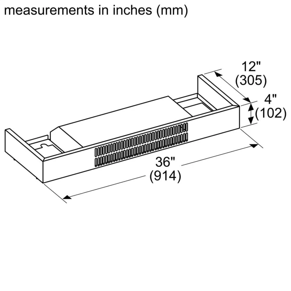Thermador RECHMWB36 Recirculation Kit For Low-Profile Wall Hoods Rechmwb36