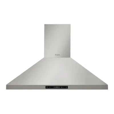 Thor Kitchen HRH3607 36In Wall Mount Chimney Range Hood In Stainless Steel With Led Lights, Touch Control With Display And Remote Control Ducted Hoods under cabinet ducted hood