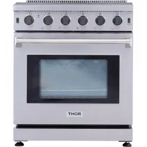 Thor Kitchen LRG3001U Thor Kitchen - 30 Inch Professional Gas Range In Stainless Steel Professional Ranges commercial oven for home kitchen