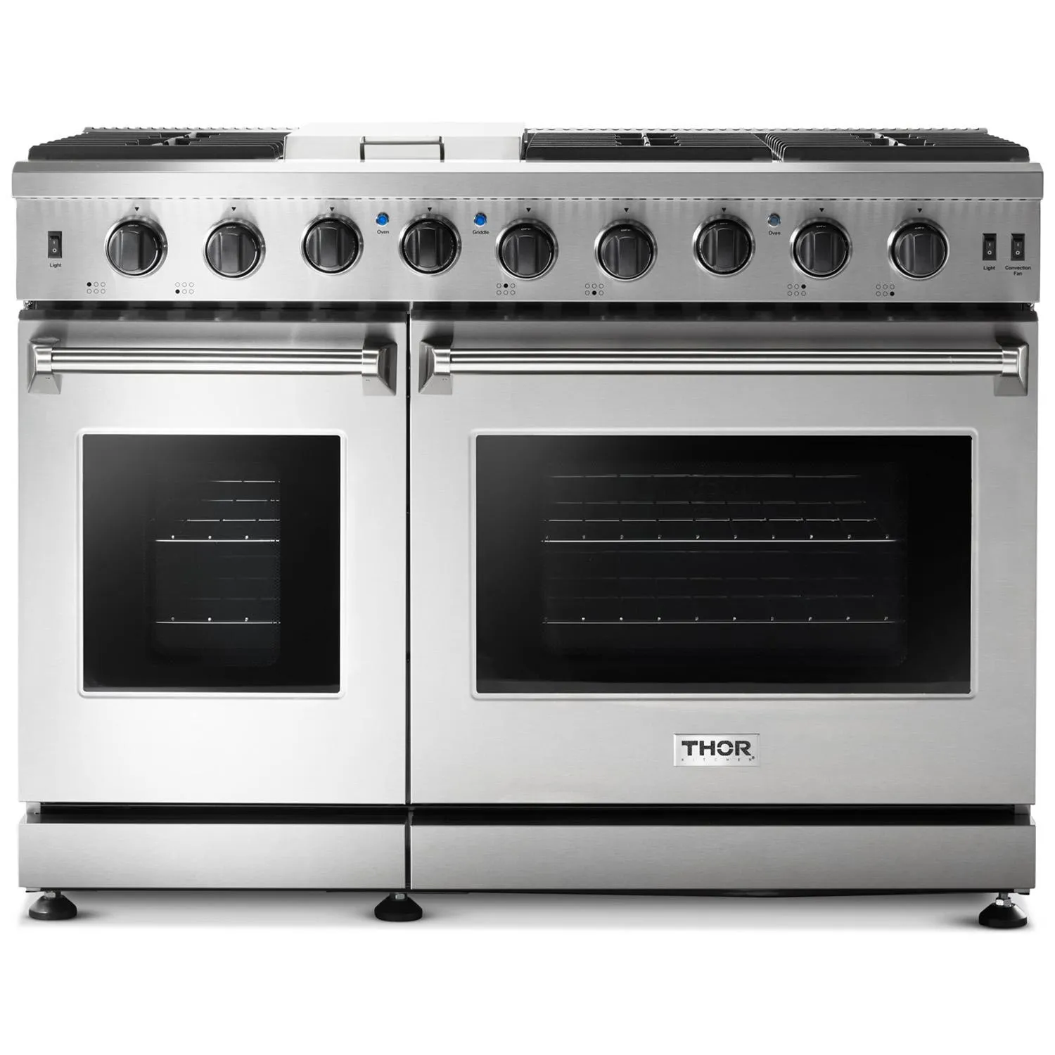 Thor Kitchen LRG4807ULP 48 Inch Gas Range In Stainless Steel - Liquid Propane Professional Ranges dual fuel professional range 36 inch