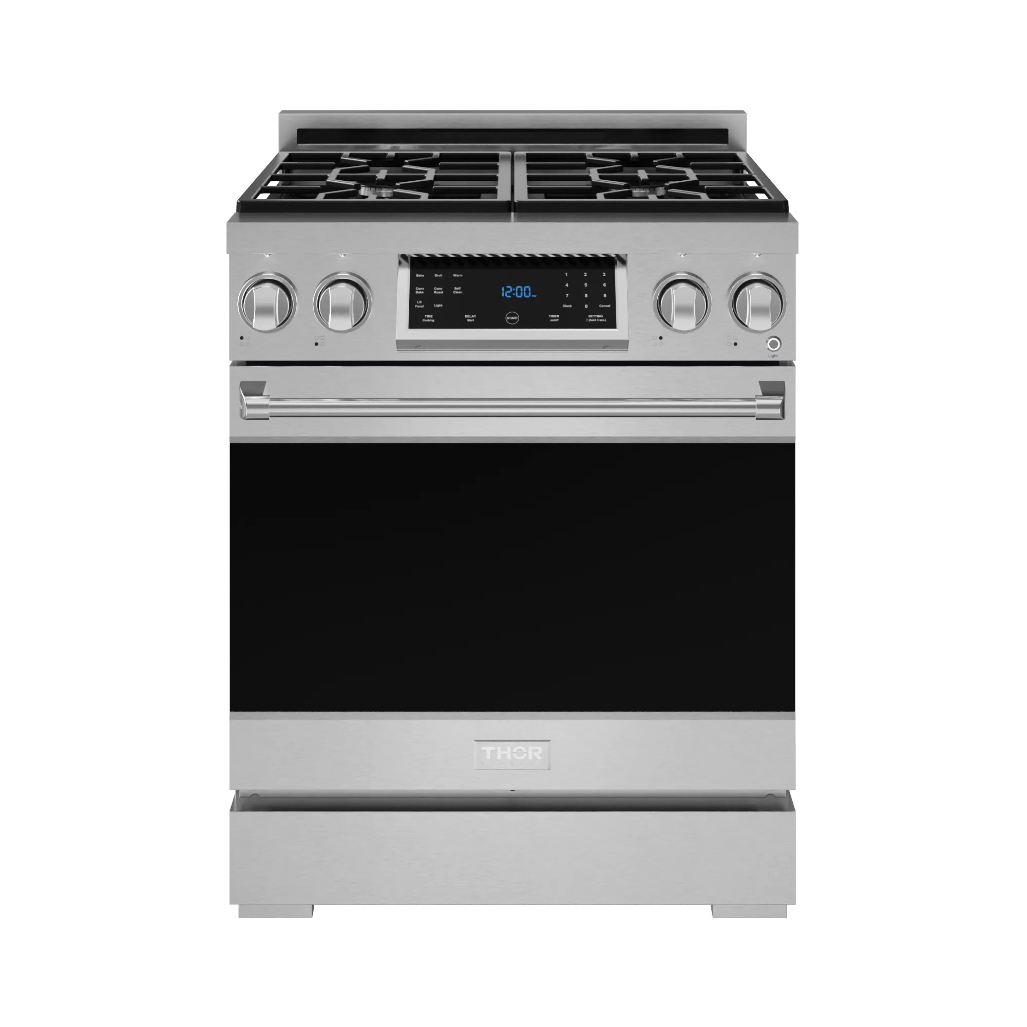 Thor Kitchen RSG30LP 30 Inch Professional Lp Range With Tilt Panel Touch Control In Stainless Steel Gordon Ramsay Series - Rsg30Lp Professional Ranges dual fuel professional range 36 inch