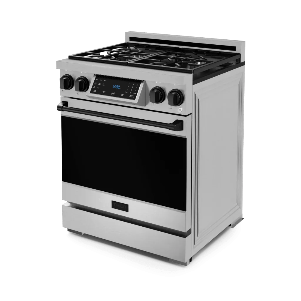 Thor Kitchen RSG30LPBLK 30 Inch Professional Lp Range With Tilt Panel Touch Control In Stainless Steel/Black Gordon Ramsay Series - Rsg30Lp-Blk