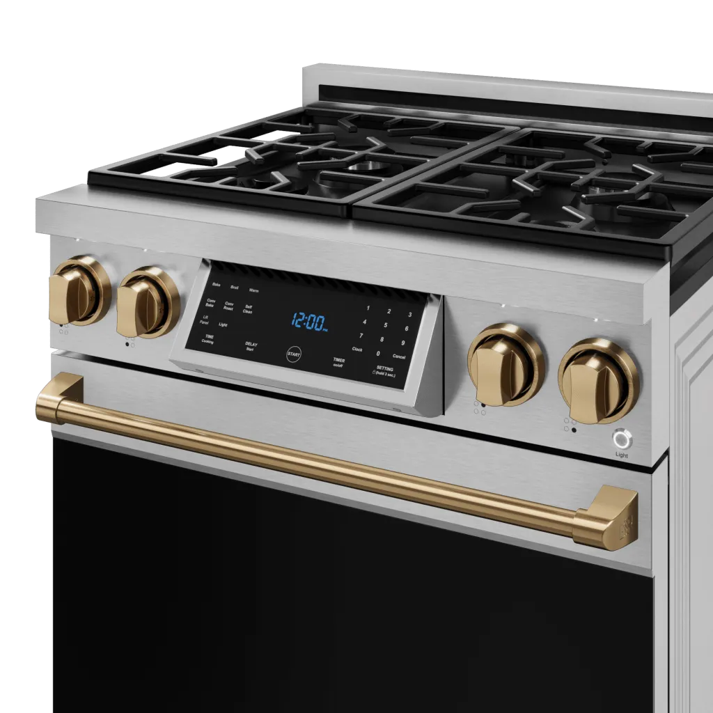 Thor Kitchen RSG30LPBRZ 30 Inch Professional Lp Range With Tilt Panel Touch Control In Stainless Steel/Bronze Gordon Ramsay Series - Rsg30Lp-Brz