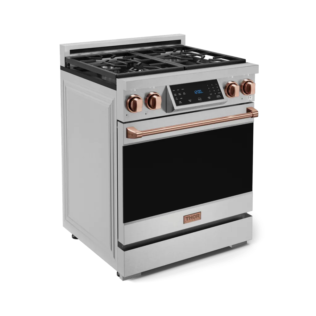 Thor Kitchen RSG30LPRSG 30 Inch Professional Lp Range With Tilt Panel Touch Control In Stainless Steel/Rose Gold Gordon Ramsay Series - Rsg30Lp-Rsg