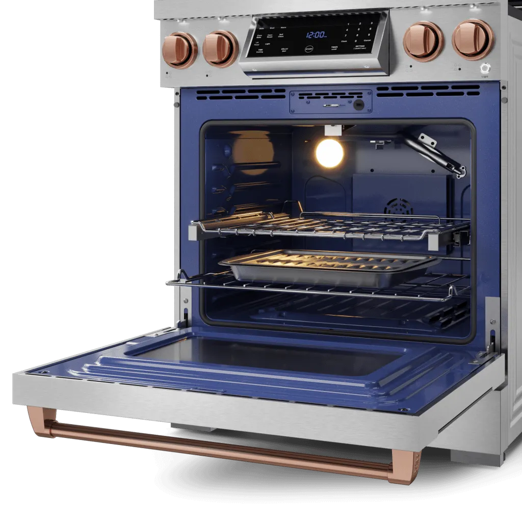 Thor Kitchen RSG30LPRSG 30 Inch Professional Lp Range With Tilt Panel Touch Control In Stainless Steel/Rose Gold Gordon Ramsay Series - Rsg30Lp-Rsg