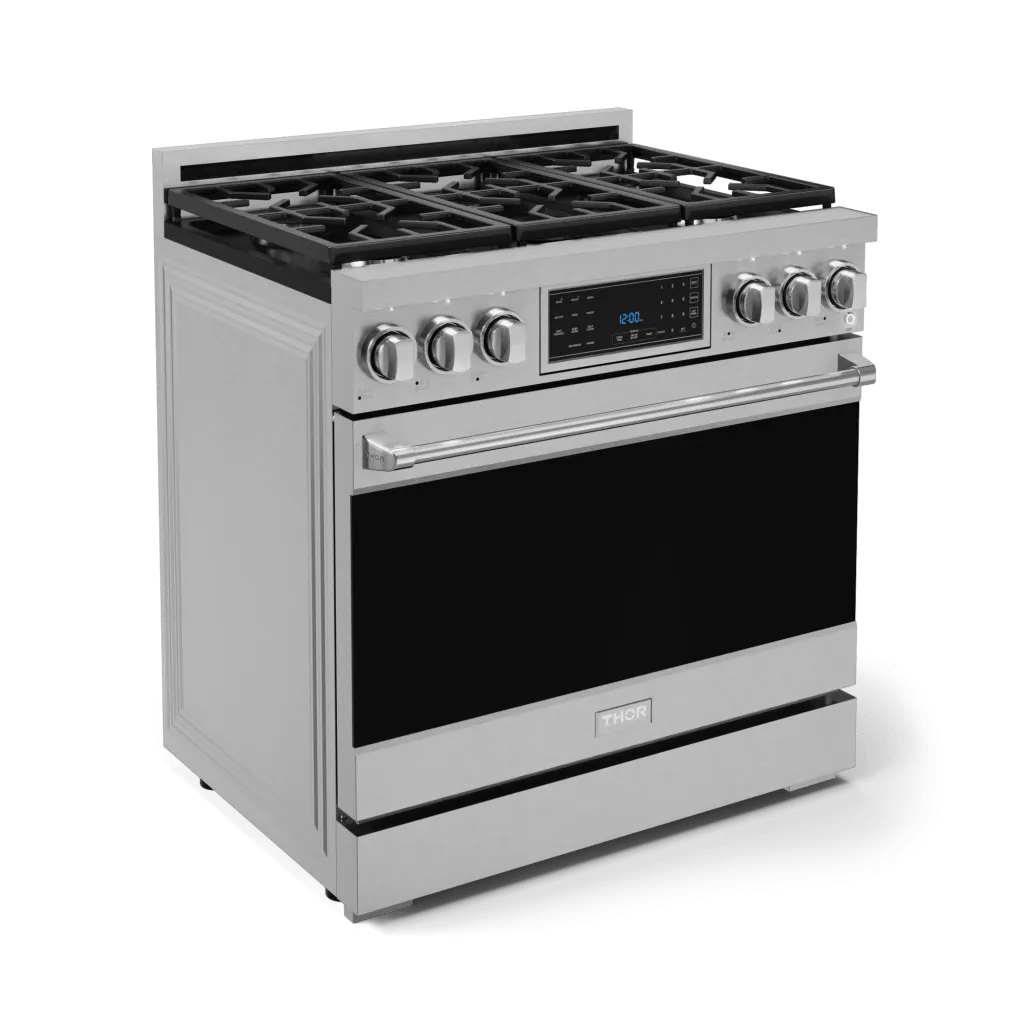 Thor Kitchen RSG36LP 36 Inch Professional Lp Range With Tilt Panel Touch Control In Stainless Steel Gordon Ramsay Series - Rsg36Lp