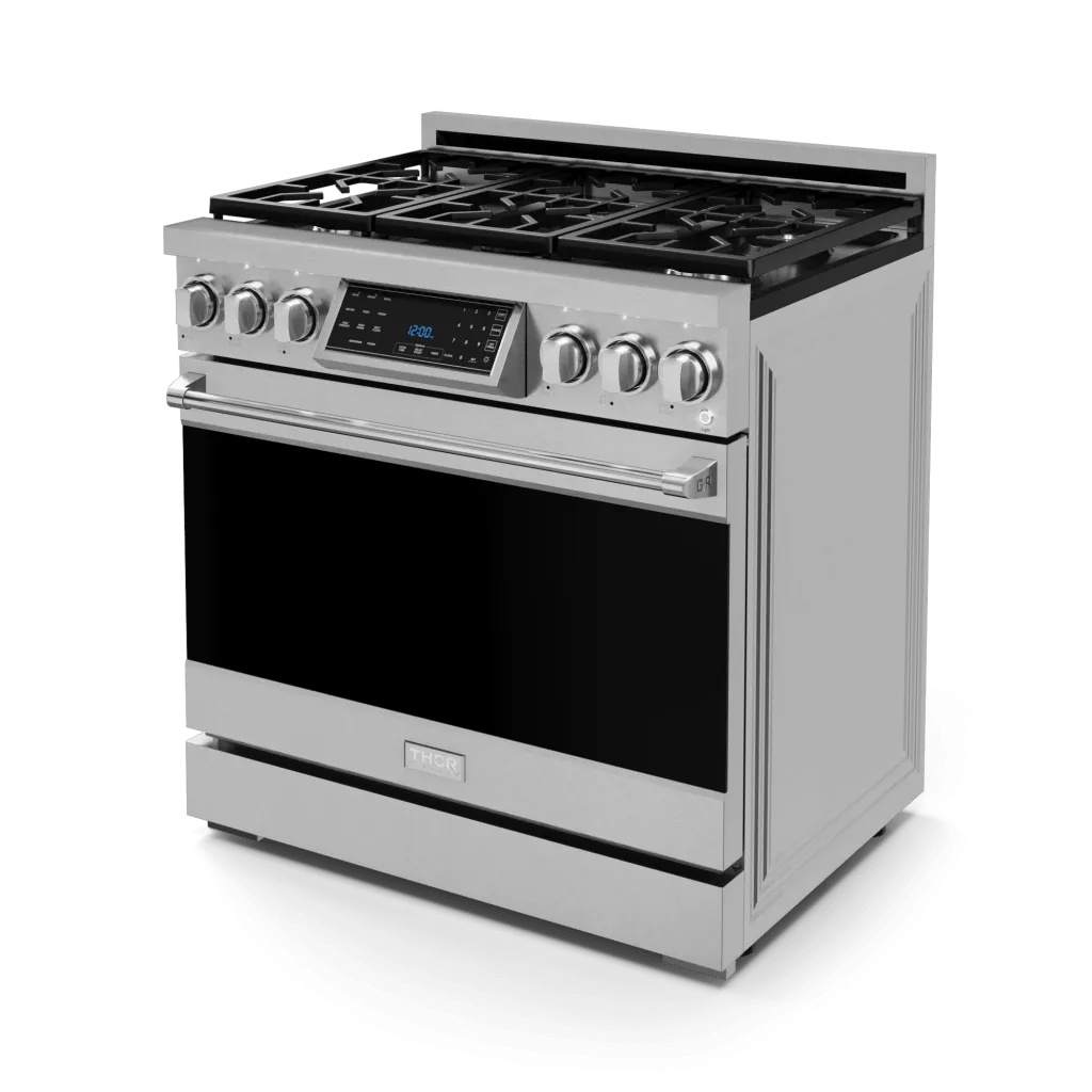 Thor Kitchen RSG36LP 36 Inch Professional Lp Range With Tilt Panel Touch Control In Stainless Steel Gordon Ramsay Series - Rsg36Lp