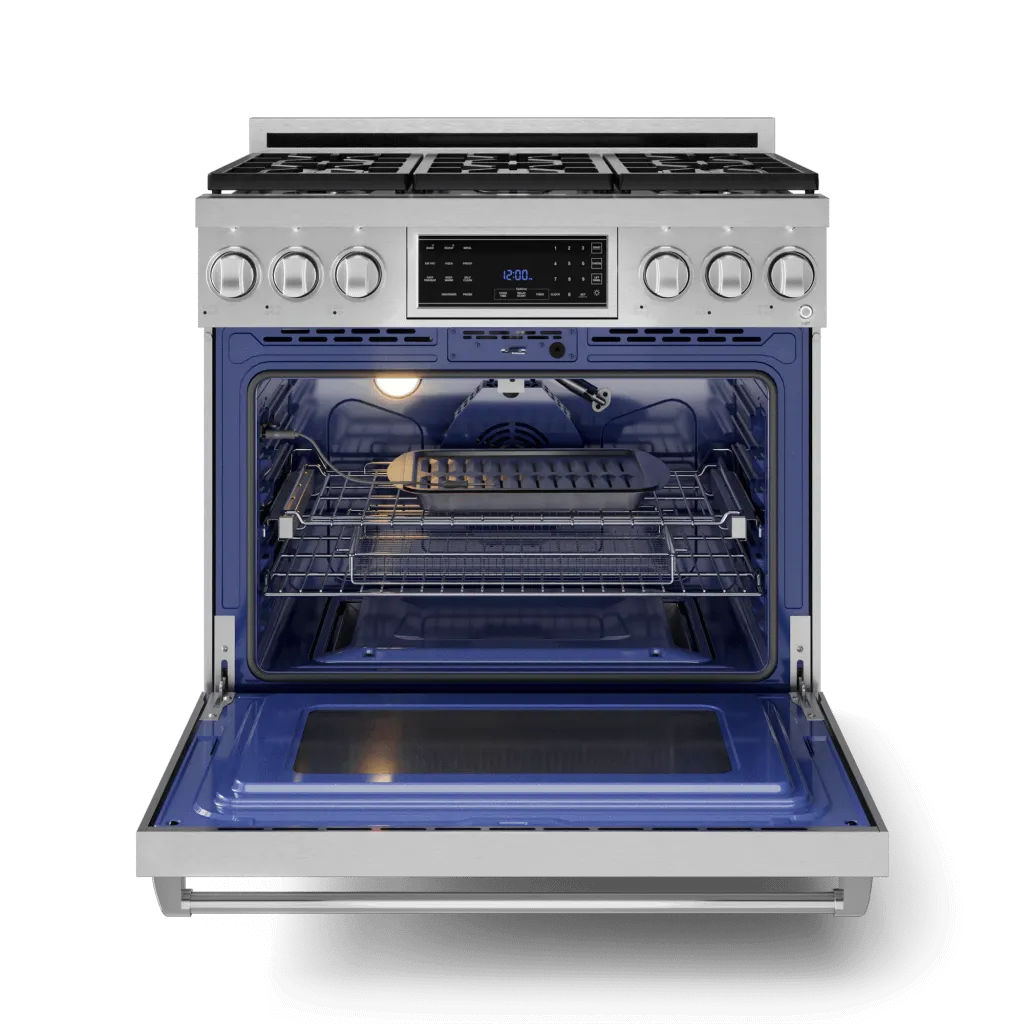 Thor Kitchen RSG36LP 36 Inch Professional Lp Range With Tilt Panel Touch Control In Stainless Steel Gordon Ramsay Series - Rsg36Lp