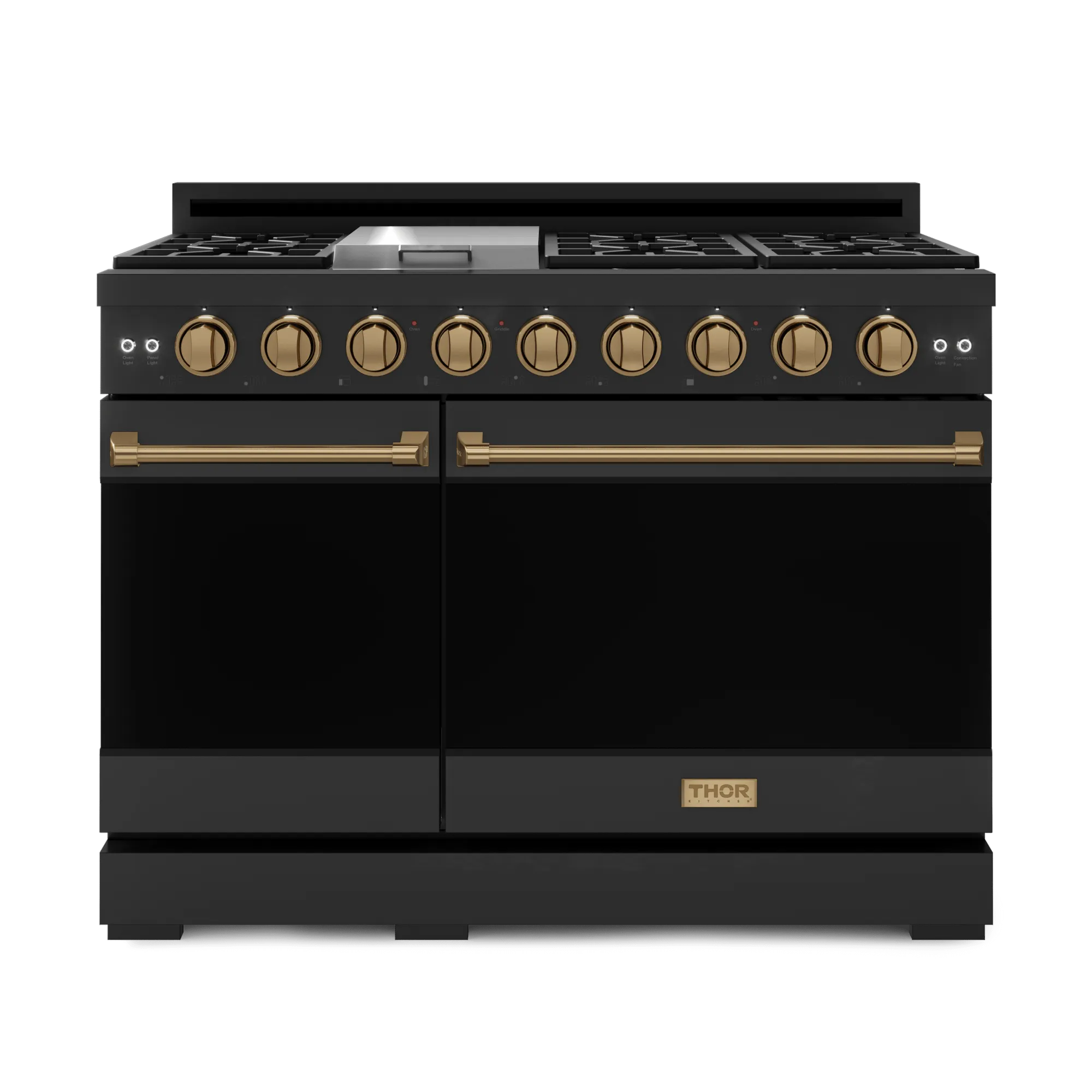 Thor Kitchen RSG48EBBRZ 48 Inch Professional Gas Range With Pro-Style Knobs In Black/Bronze Gordon Ramsay Series - Rsg48Eb-Brz Professional Ranges dual fuel professional range 36 inch