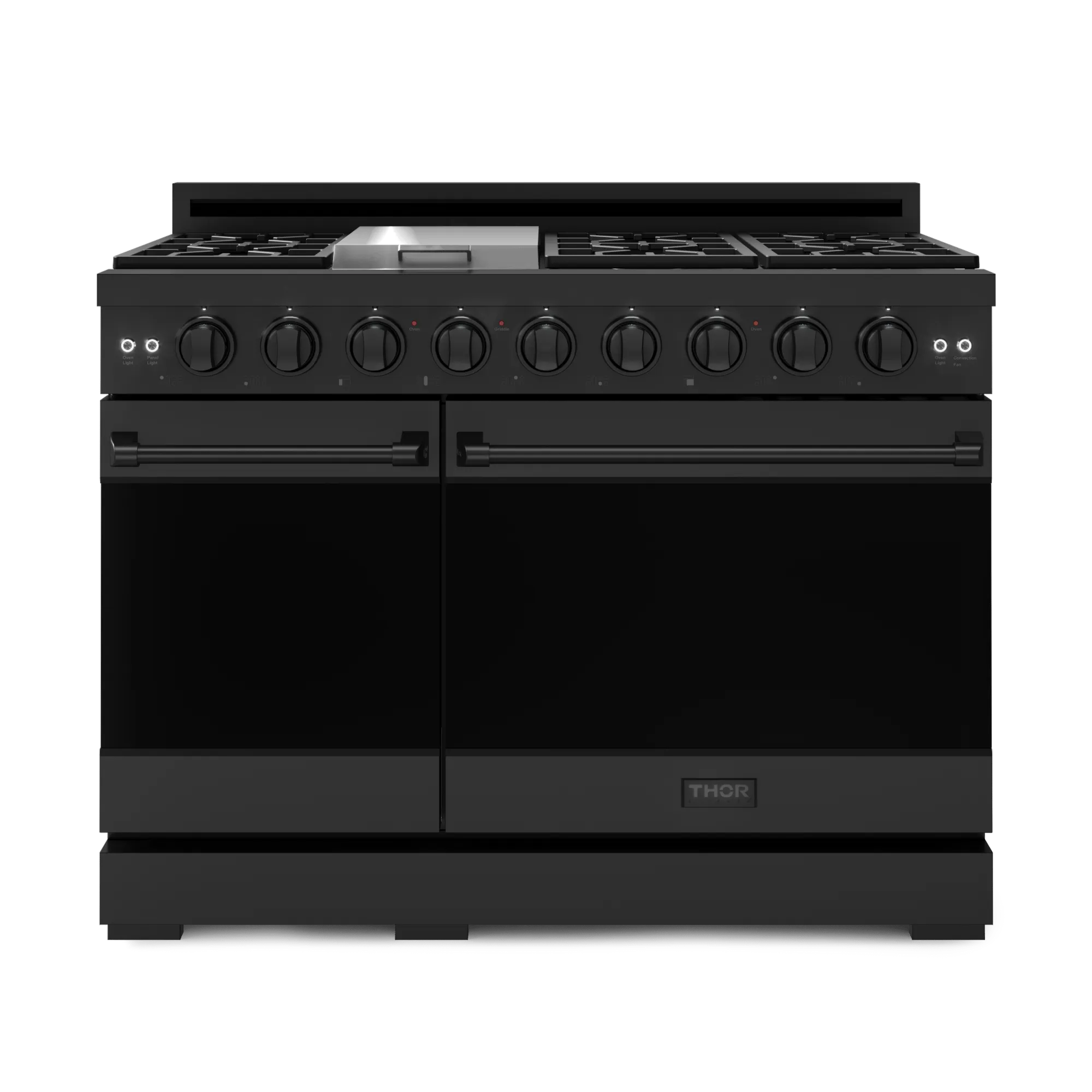 Thor Kitchen RSG48EBLP 48 Inch Professional Lp Range With Pro-Style Knobs In Black Gordon Ramsay Series - Rsg48Eblp Professional Ranges dual fuel professional range 36 inch