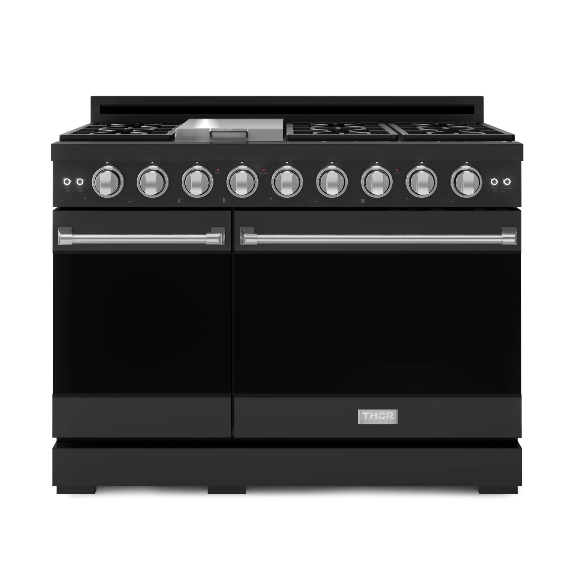 Thor Kitchen RSG48EBLPSS 48 Inch Professional Lp Range With Pro-Style Knobs In Black/Stainless Steel Gordon Ramsay Series - Rsg48Eblp-Ss Professional Ranges dual fuel professional range 36 inch