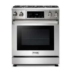 Thor Kitchen TRG3001LP 30 Inch Tilt Panel Professional Gas Range - Trg3001 / Trg3001Lp - Liquid Propane Professional Ranges 6 burner professional gas range
