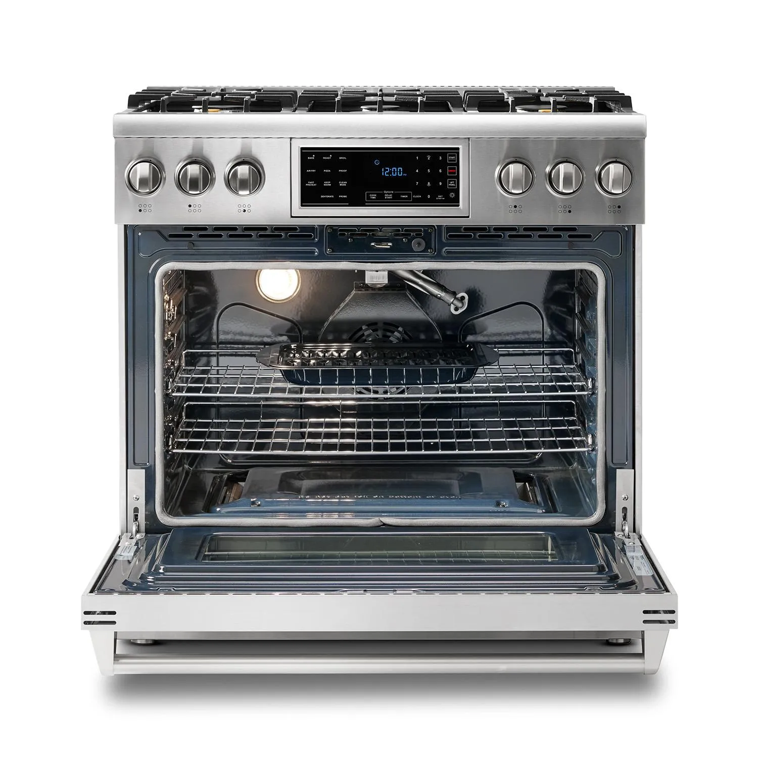 Thor Kitchen TRG3601LP 36 Inch Tilt Panel Professional Gas Range - Trg3601 / Trg3601Lp - Liquid Propane