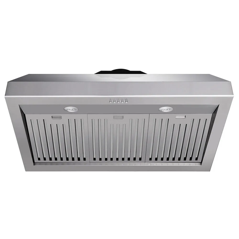 Thor Kitchen TRH3606 36 Inch Professional Range Hood, 11 Inches Tall In Stainless Steel Ventilation Range Hoods high suction kitchen exhaust hood