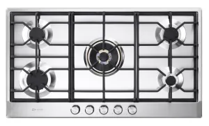 Verona VDGCT536FSS Verona 36" Designer Gas Cooktop-Brass Burners Ss Gas 4 burner gas range for kitchen