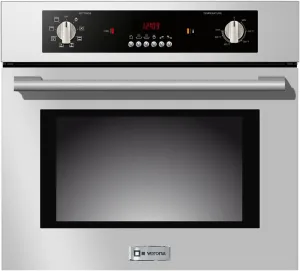 Verona VEBIEM241SS Stainless Steel 24" Electric 110 Volt Oven Single Wall Ovens electric wall oven with convection