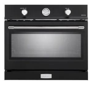 Verona VEBIG30NE Verona 30" Gas Built-In Oven Matte Black Single Wall Ovens single oven with self-cleaning feature